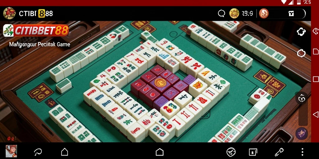 Tampilan gameplay CITIBET88 dengan grafis Mahjong yang menarik.