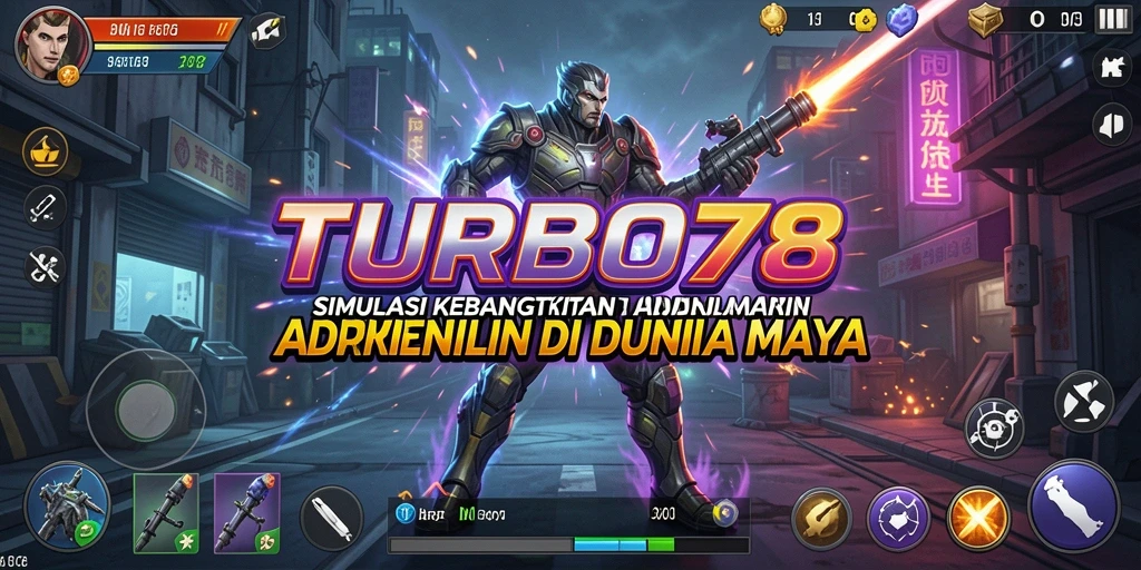 Screenshot TURBO78 menampilkan balapan yang seru dan mendebarkan.